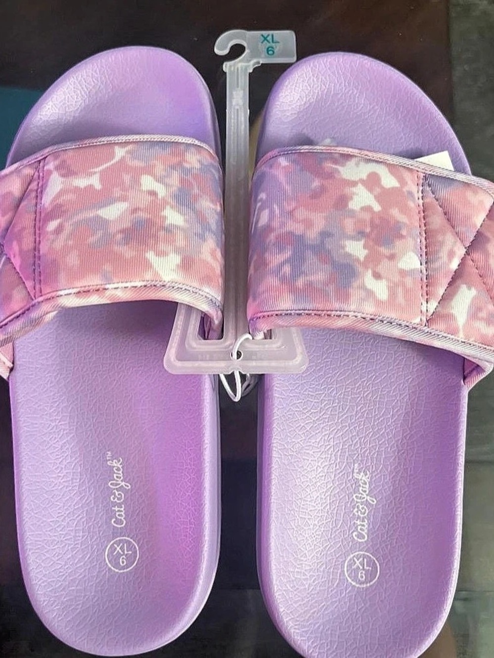 Cat & Jack Women's Abstract Slide Sandals US 6 NWT